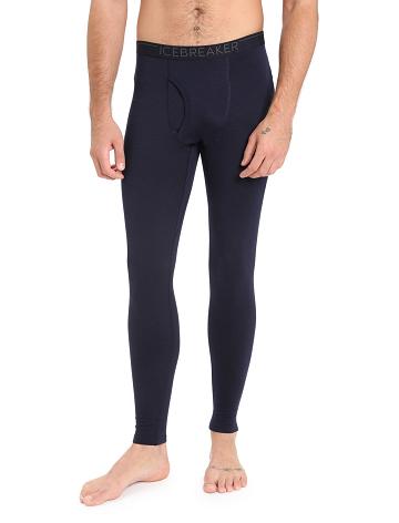 Legginsy Icebreaker Merino 200 Oasis with Fly Męskie Granatowe | PL 1815KORI